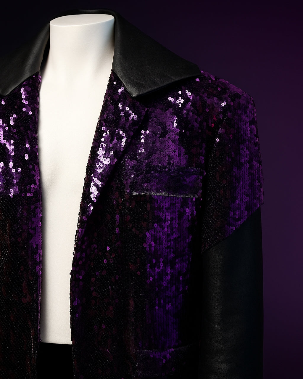 Saco Morado Combo (SACO, MÁSCARA Y GUANTES)